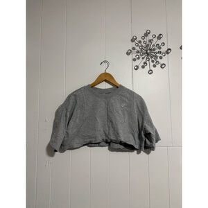Women's Gymshark Cropped Sweatshirt, Size L, Gray